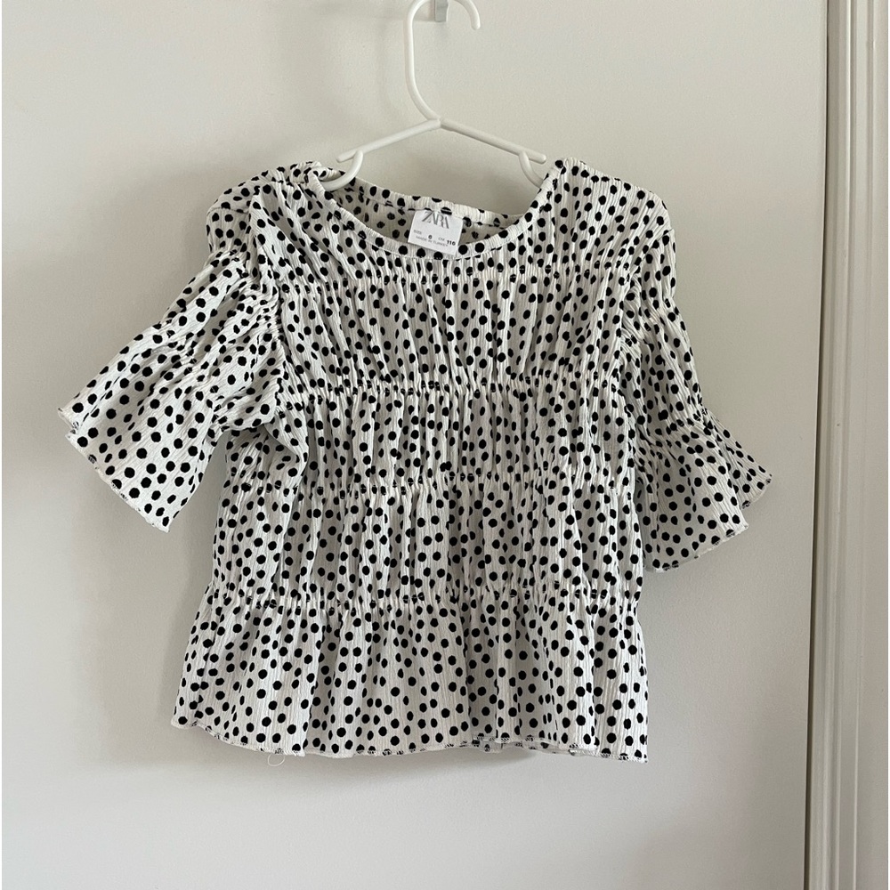 Zara Girls Polka Dot Blouse